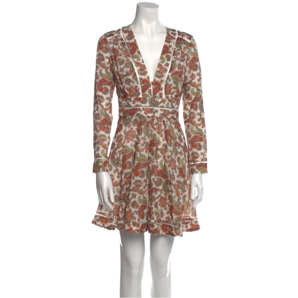 Zimmermann paisley dress long sleeve size O